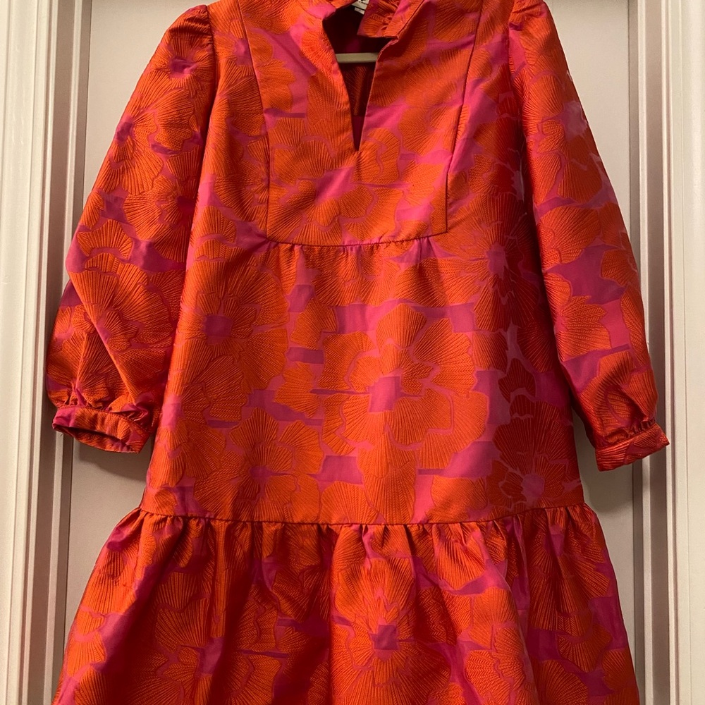 Tuckernuck Vibrant Red and Pink Long Sleeve Dress - Picture 6 of 9
